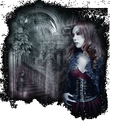Gif animé gothique femme